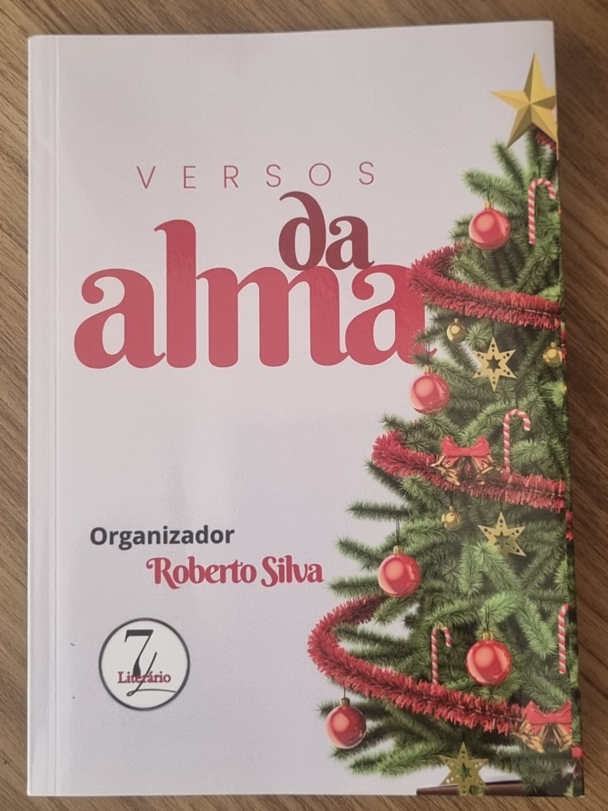 Capa do livro Versos da Alma, coletânea organizada por Roberto Silva