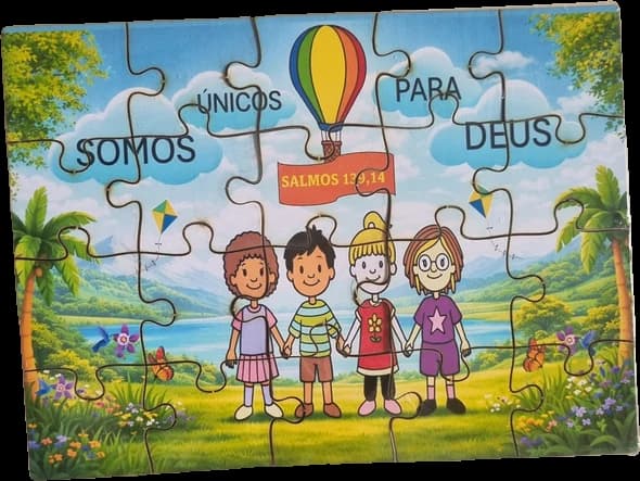 Quebra-cabeça Somos Únicos Para Deus